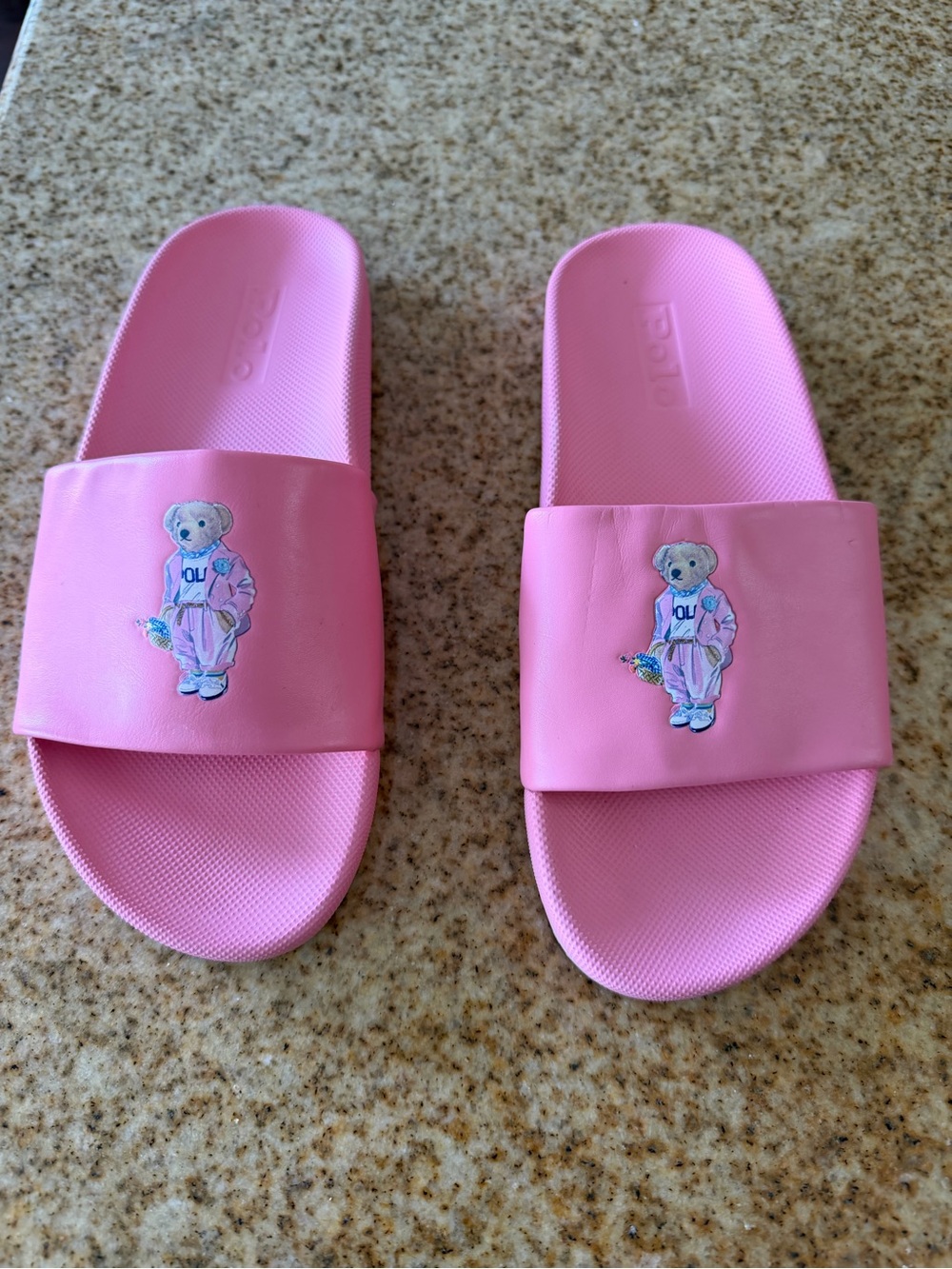 Pink Bear Slide Sandals